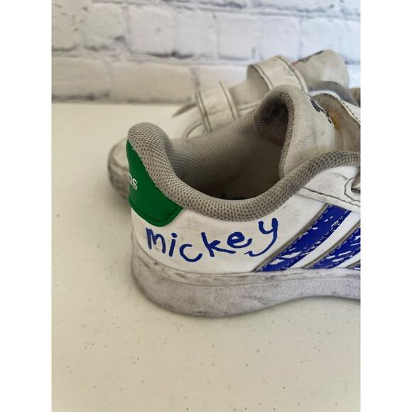 Adidas x Disney Toddler Mickey Mouse Grand Court Shoes Size 7K - Gently Used - Picture 9 of 14